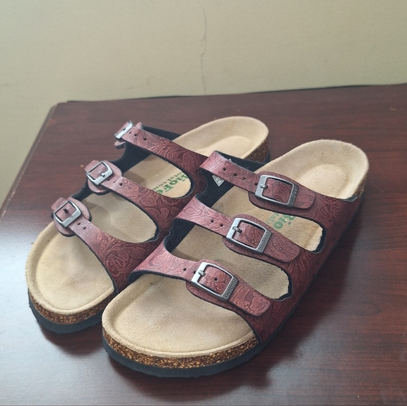 Biofeet Shoes - Biofeet Burgundy Total Comfort Sandals